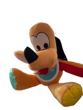 VTG 1990 Mattel Disney Pluto Plush Stuffed Animal Toy Colors Dog Cottagecore
