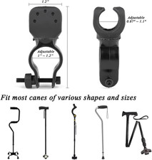 Cane Holder for Drive Rollator, Walker, Wheelchair - Universal Crutches Stick...