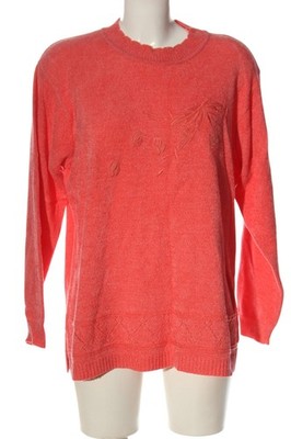 SONA TEX Rundhalspullover Damen Pullover Gr. DE 44 rot Casual-Look