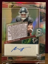 2023 Panini Spectra Bijan Robinson Auto Laundry Tag 3/8 RC