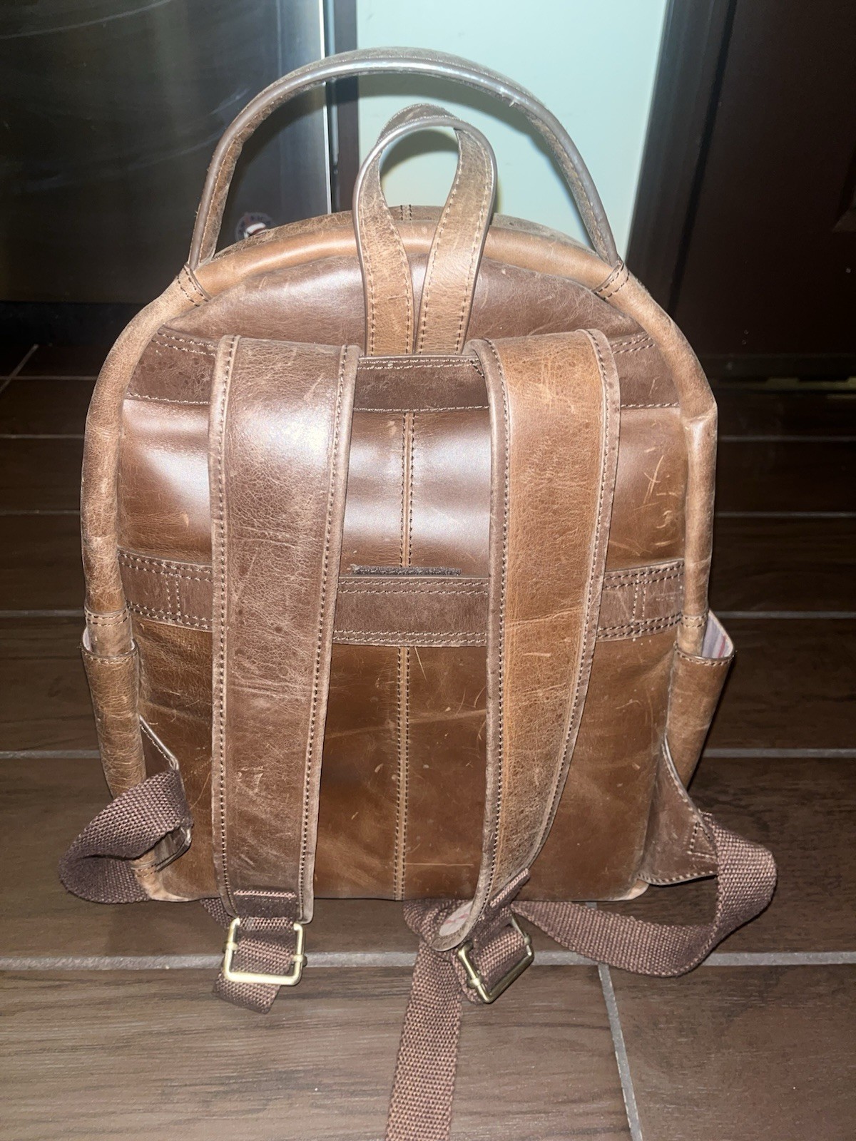 Rawlings Rugged Medium Leather Backpack with Lapt… - image 4