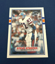 1989 Topps Traded Football Steve Atwater Rookie Card #52T HOF Set Break NM