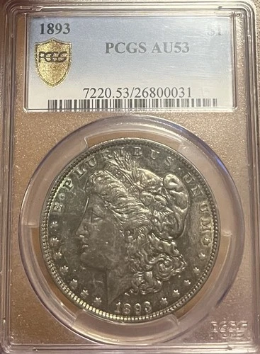 1893 PCGS AU53 Morgan Silver Dollar
