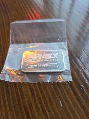APMEX One Troy Ounce 1 oz Silver Bar  .999 Fine