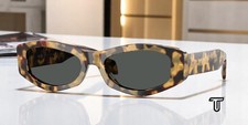 VERSACE VE4487 777 87 Brown Yellow Havana Dark Grey 54 mm Women's Sunglasses