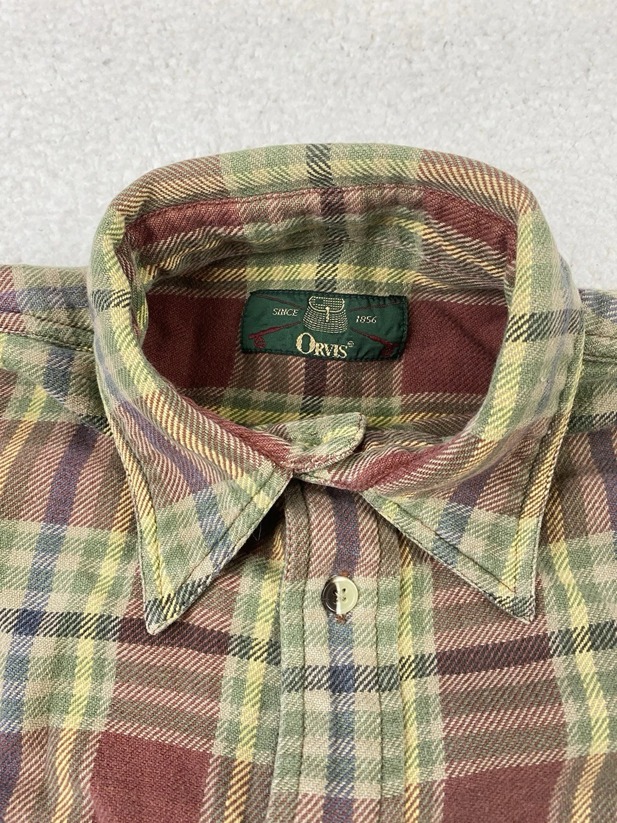 Orvis Mens Shirt XL Vintage Flannel Plaid Cotton Twill Fishing Outdoor Hiking
Opens in a new window 