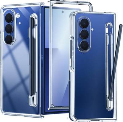 Samsung Galaxy Z Fold 7 Case with S-Pen Holder Slot and Built-in Screen Protecto