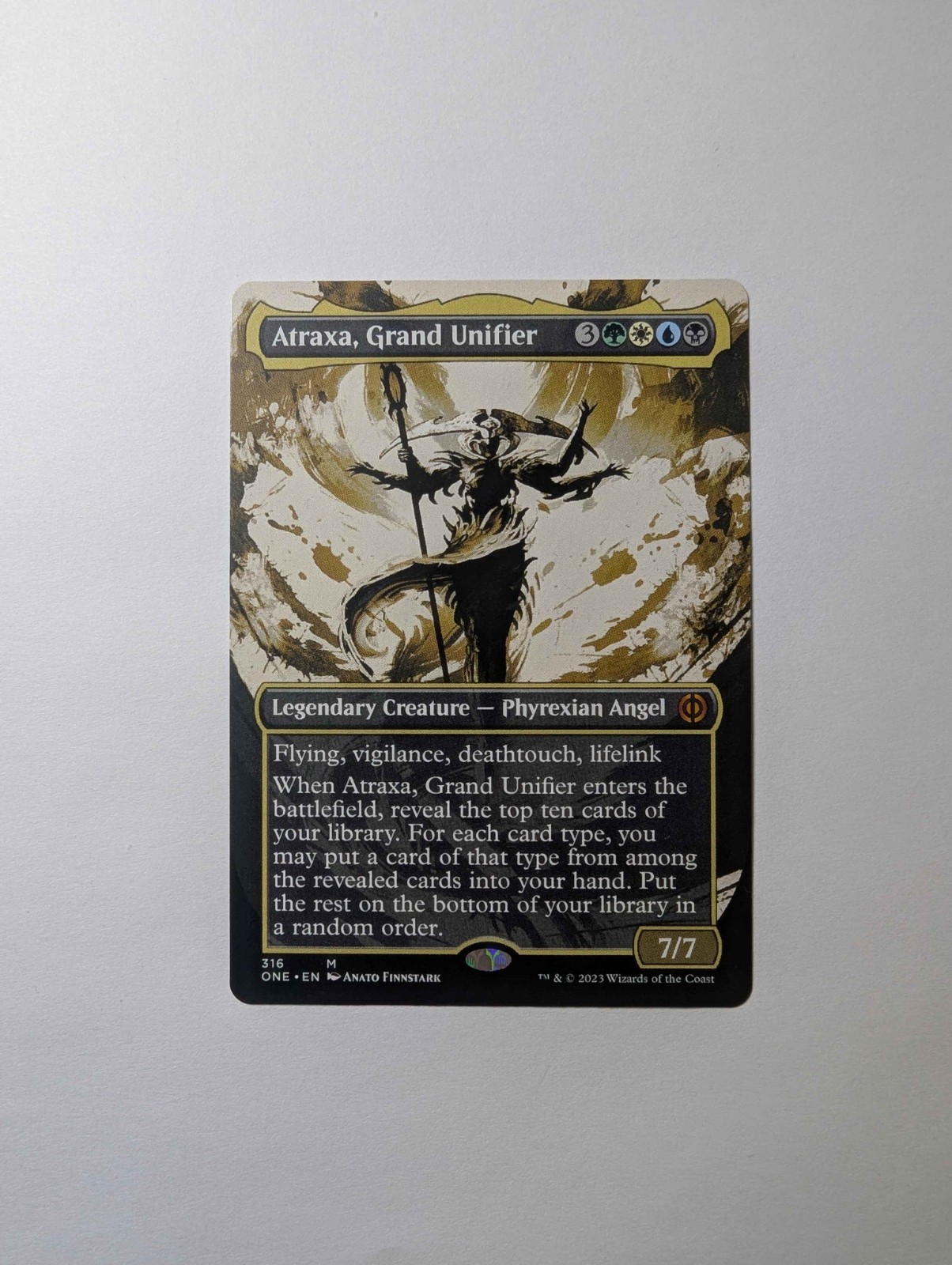 MTG Atraxa, Grand Unifier 316 Showcase - Phyrexia: All Will Be One #316