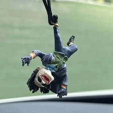 Car Rearview Mirror Pendant Cute Resin Cowhide Cartoon Hanging Decor Joker