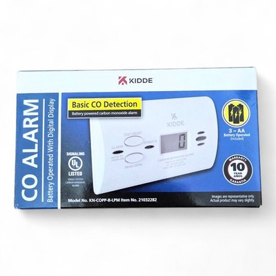  Kidde KN-COPP-B-LPM Carbon Monoxide Alarm Digital Display Battery Operated NEW