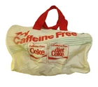 Vintage Diet Coke Caffeine Free Coca-Cola Canvas Zipper Duffle Bag Gym Bag 14”