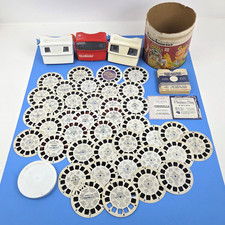 Lot Of Vintage View-Master Viewers Reels Sleeves Disney Muppets Animals Places