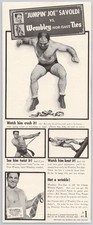 1942 Wembley Nor-East Ties Jumpin' Joe Savoldi Pro Wrestler Vintage Print Ad