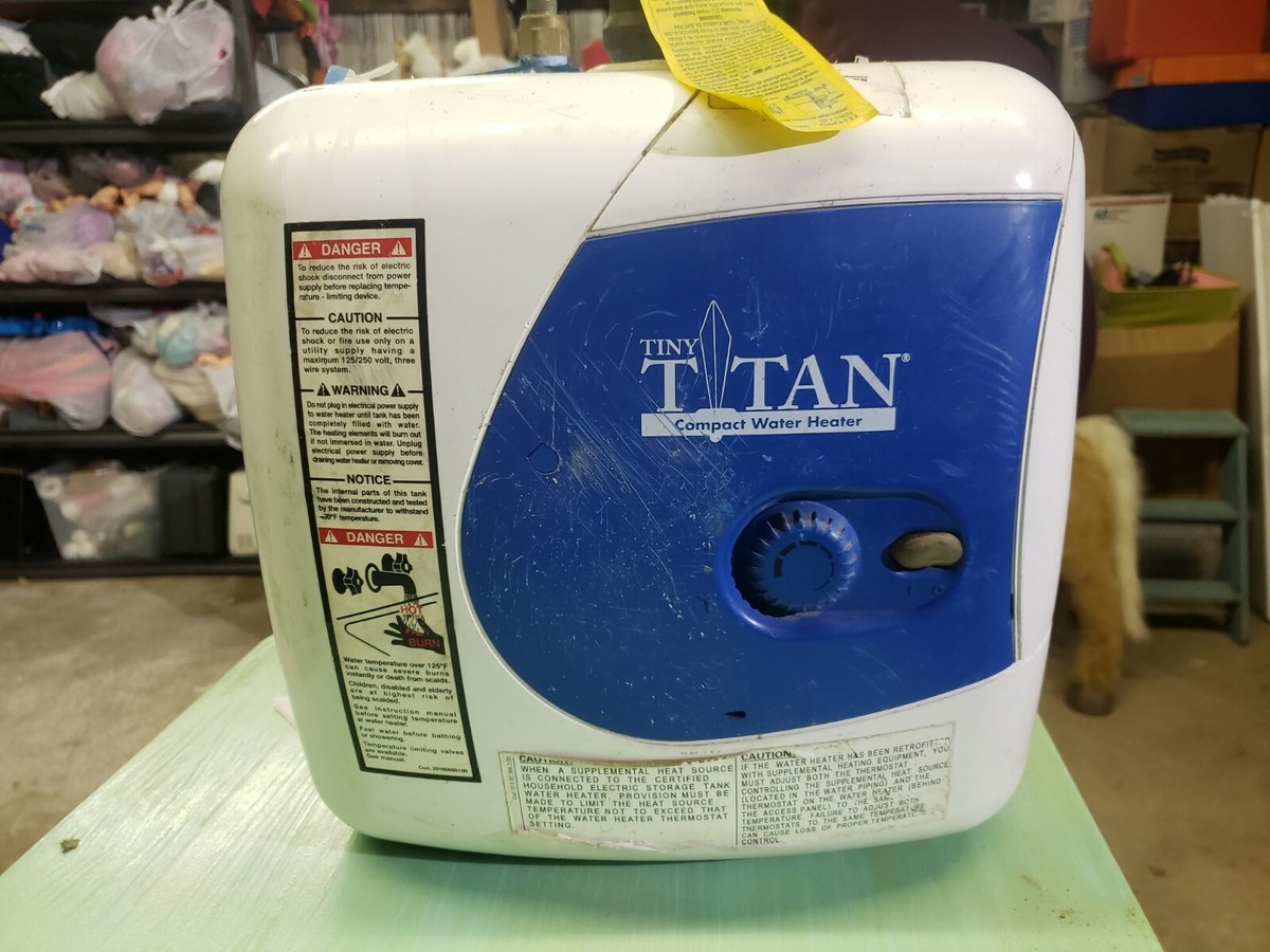 TINY TITAN Compact Water Heater Model E12.5US Horse Trailer 2.7 Gallon 150  P.S.I | eBay