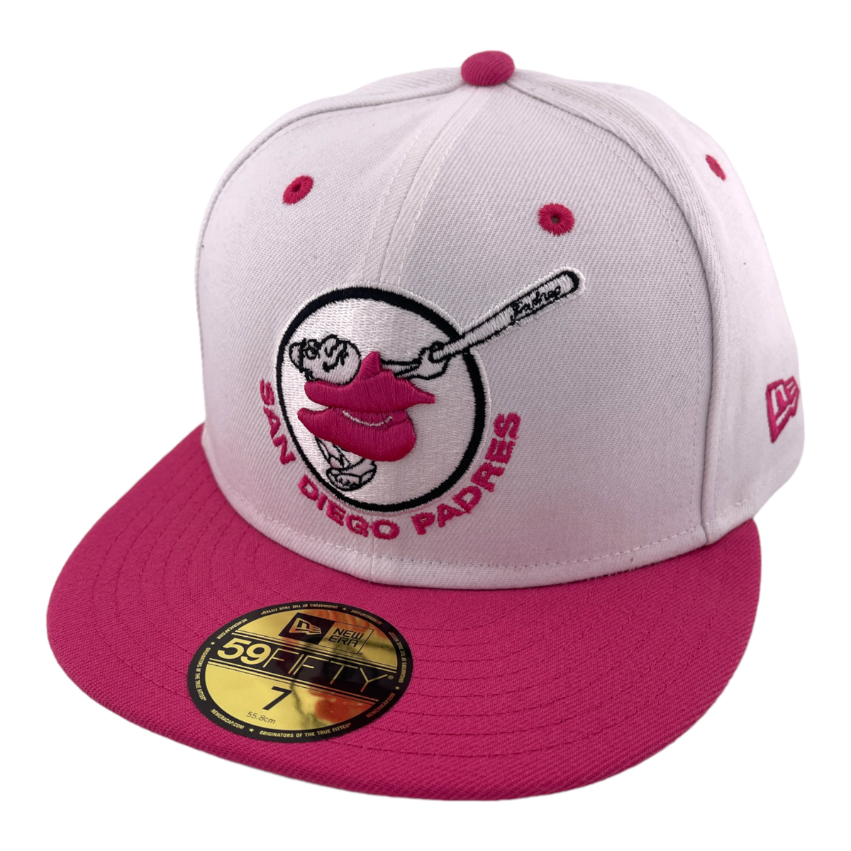 New Era San Diego Padres MLB Swinging Friar Pink/White New Era San Diego Padres MLB Swinging Friar Pink/White