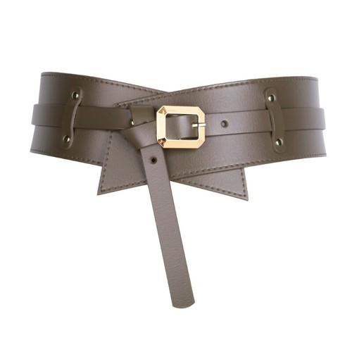 Damen Mode Echtleder Breites Korsett Gürtel Pin Schnalle Rindsleder Bund - Bild 16 von 32