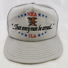Vintage NRA "..That every man be armed.." ILA Hat Snapback Baseball Cap USA Made