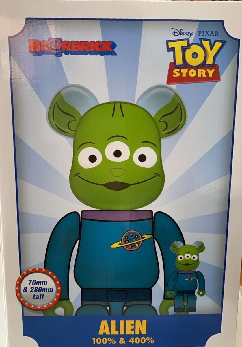 BE@RBRICK ALIEN 100% & 400% set Toy Story MEDICOM TOY 2020 BE@RBRICK ALIEN 100% & 400% set Toy Story MEDICOM TOY 2020