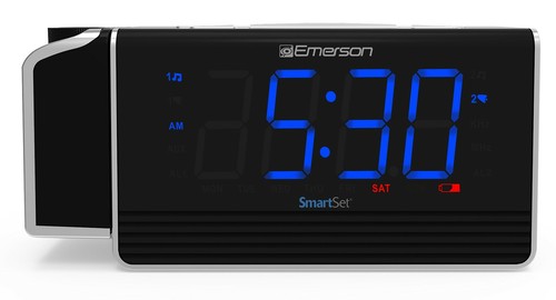 Buy Emerson Smartset Projection Alarm Clock Radio With Usb Charging For Iphone Ip Online In Uk