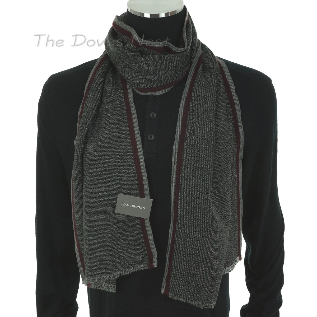 Foulard Van Heusen Rouge/noir/doré - Neuf Avec étiquettes