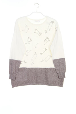 PPT Style Pullover Rhinestones D 40-42 ivory
