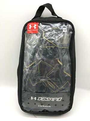 UNDER ARMOUR UA Desafio Black Gold GK Goalkeeper Gloves Mens Size