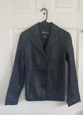 Anden B. 100% Leather Women s Black  Jacket Size S