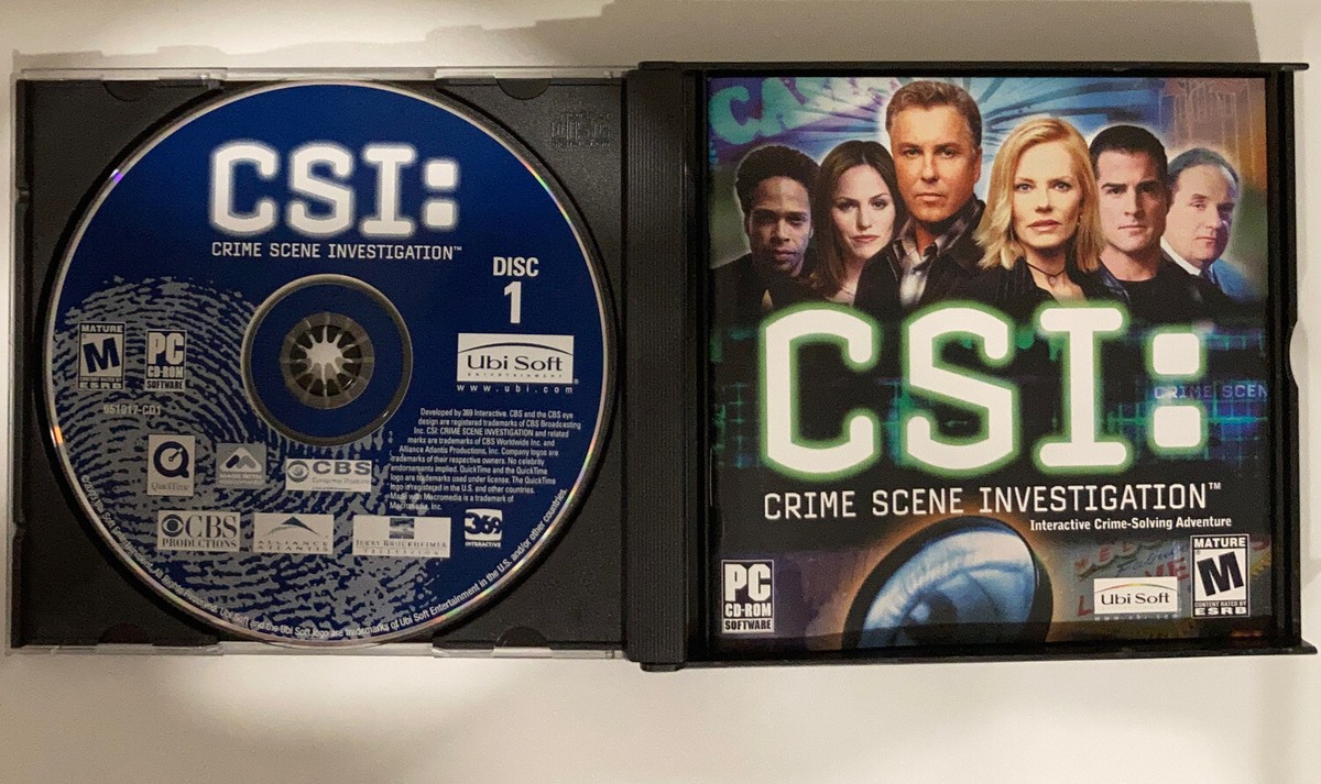 PC CD-ROM GAME CSI CRIME SCENE INVESTIGATION 3 DISC COMPLETE GAME