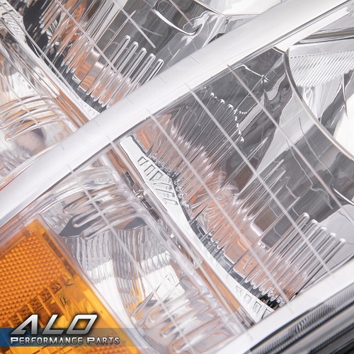 For 2007-2013 Chevy Silverado 1500 2500HD Chrome Housing Headlights Left & Right - Picture 9 of 12