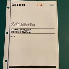 Caterpillar 330B L Excavator electrical system Schematic     SENR8974   C26