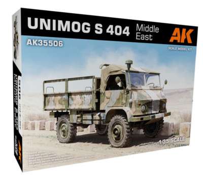 Ak Interactive 1/35 UNIMOG S 404 TRUCK Middle East Plastic Model Kit #AK35506