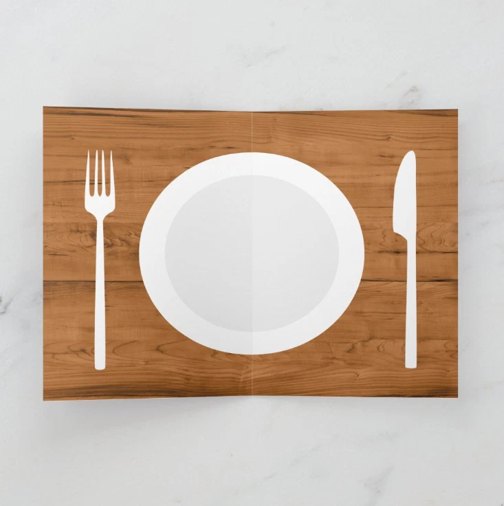 Happy Thanksgiving - 5.5" x 8.5'' Treat-&-Card with Writing Space Inside - Image 2 of 4