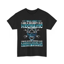 Mechanic Shirt, Walk Away I'm A Grumpy Old Mechanic Shirt, Handyman Tee