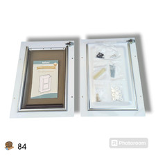 BABONI Wall Mount Pet Door with 3 Flaps Lock fit for Pets Up to 40 Lb Medium