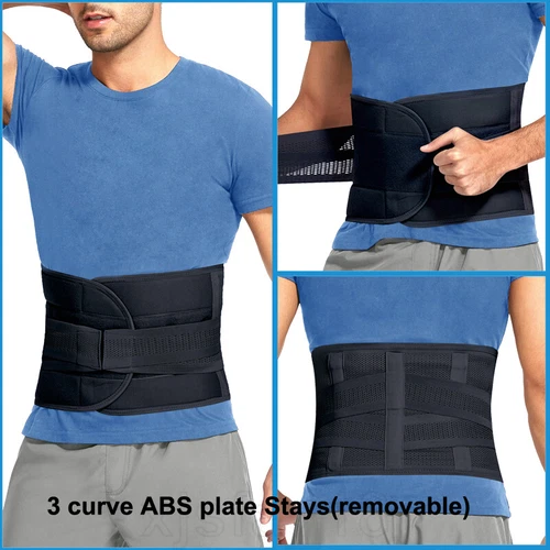Back Brace Support Belt Breathable Double Pull Support Lumbar Lower Back Support - Picture 22 of 37