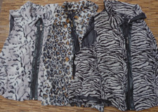 Multiples Essenntial Vest Women's Plus Size Super Soft Flix Fur Zip-up List $53