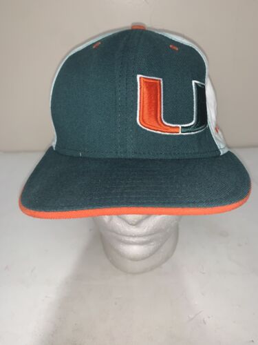 New Era 59Fifty Miami Hurricanes Fitted 7 1/2” Baseball Hat - Picture 1 of 11