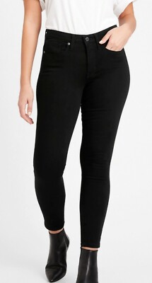 Banana Republic High-Rise Curvy Zero Gravity Skinny Jeans Black Size 26/2 RT$109