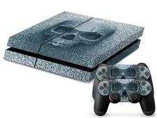 Sony PS4 PLAYSTATION 4 Skin Design Sticker Screen Protector Set - 3D Skull Motif