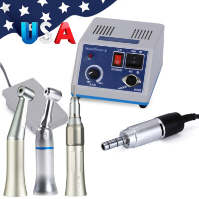 Dental Lab MARATHON-III Micromotor Polisher / Low Speed Handpiece Contra Angle