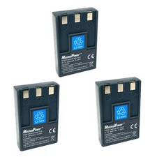 MaximalPower 3PC Battery Compatible For CANON NB-1L NB-1LH NB1L PowerShot S300