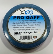 Pro Tapes Pro Gaffer Tape Dark Blue 1" x 55 yds.