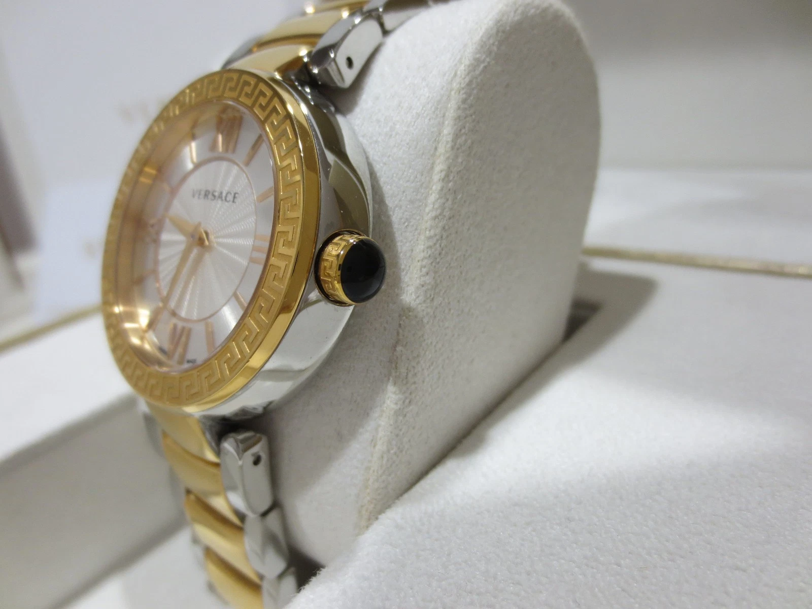 Orologio da polso Versace donna VNC050014 Leda quadrante argento acciaio inox bicolore