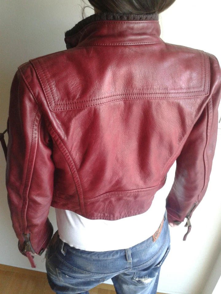 Authentic DSQUARED leather biker jacket mod.73PK005 size 40 - Image 2 of 4