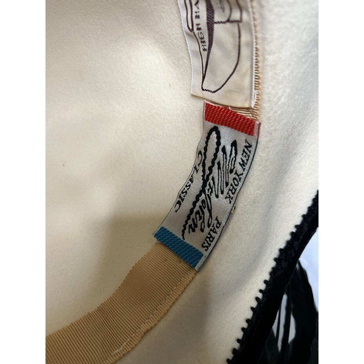 Vintage Mr. John Classic High Hatters Ivory Black  display picture 1
