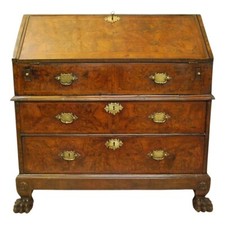Rare Antique Queen Anne Walnut Bureau Desk c.1710