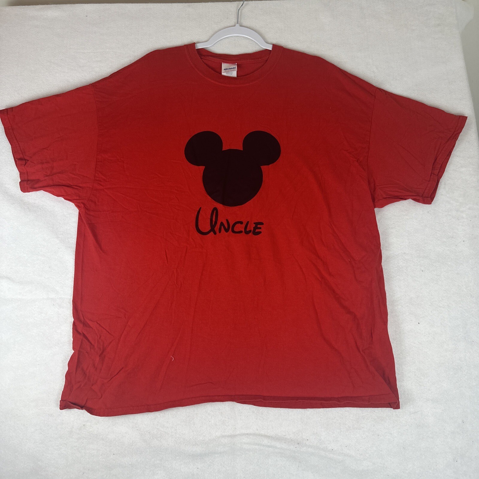 Disney GILDAN T Shirt Mens Large 2XL Mickey Mouse Silhouette Uncle Tee