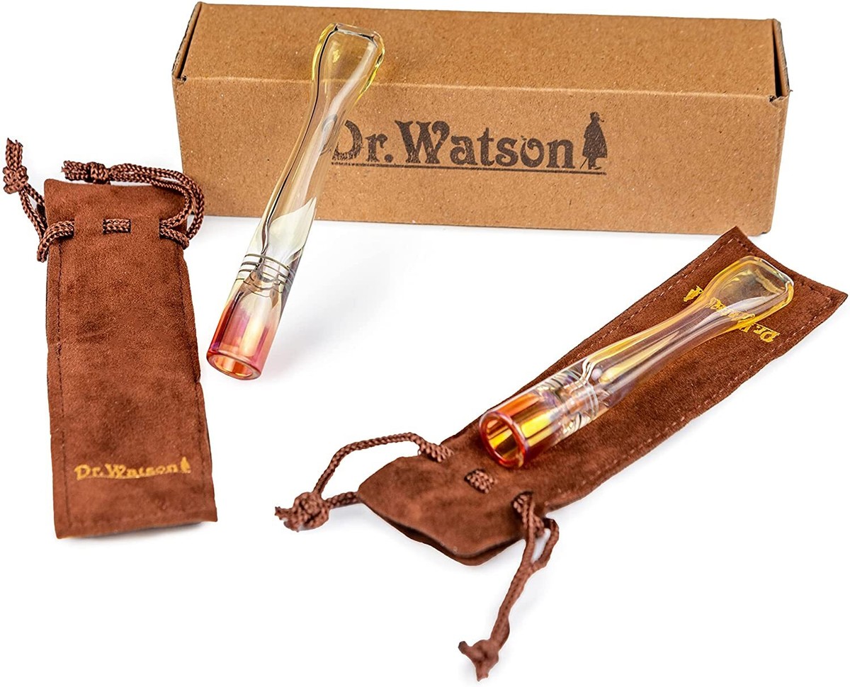 dr watson cigarette holder Dr. Watson - Glass Holder for Handmade Cigarettes, Roll-Ups , Set of 2