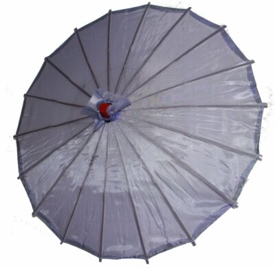 Sonnenschirm 066 Deko Schirm Kunstfaser violett Bambus Holz Bali Asia Ø 55cm