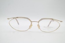 Vintage Eschenbach 3578 Titanium Gold Oval Glasses Eyeglass Frame NOS